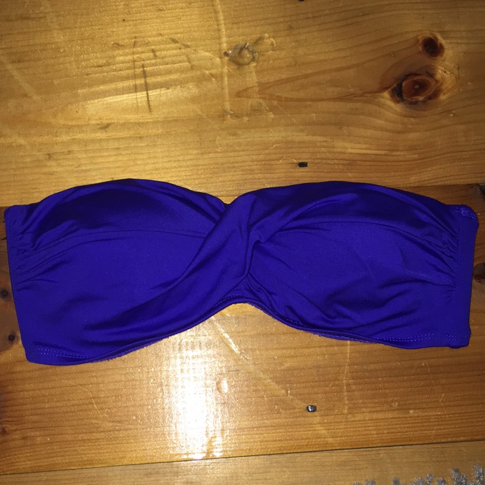 Blue Bikini Top (Removable Straps!)
